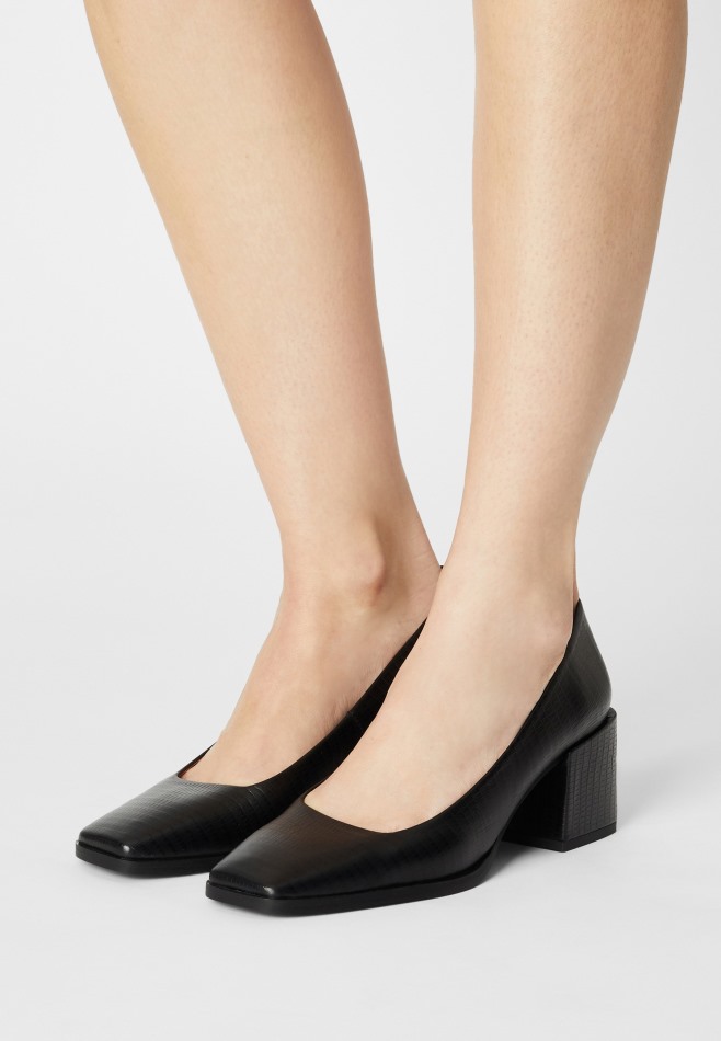 Gabor Noir | Cuir Exclusif - Talons Classiques
